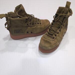 Nike SF Air Force 1 Mid Desert Moss 2018 Green Sneaker